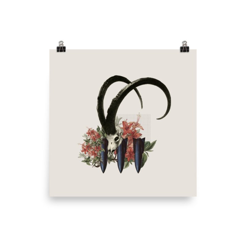 Floral Horned Poster - Image 2
