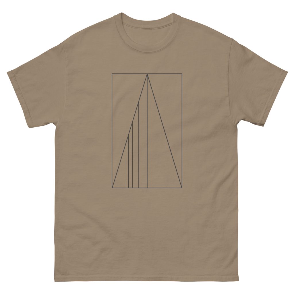 Golden Ratio Minimal Mountains Men's classic tee - Image 6