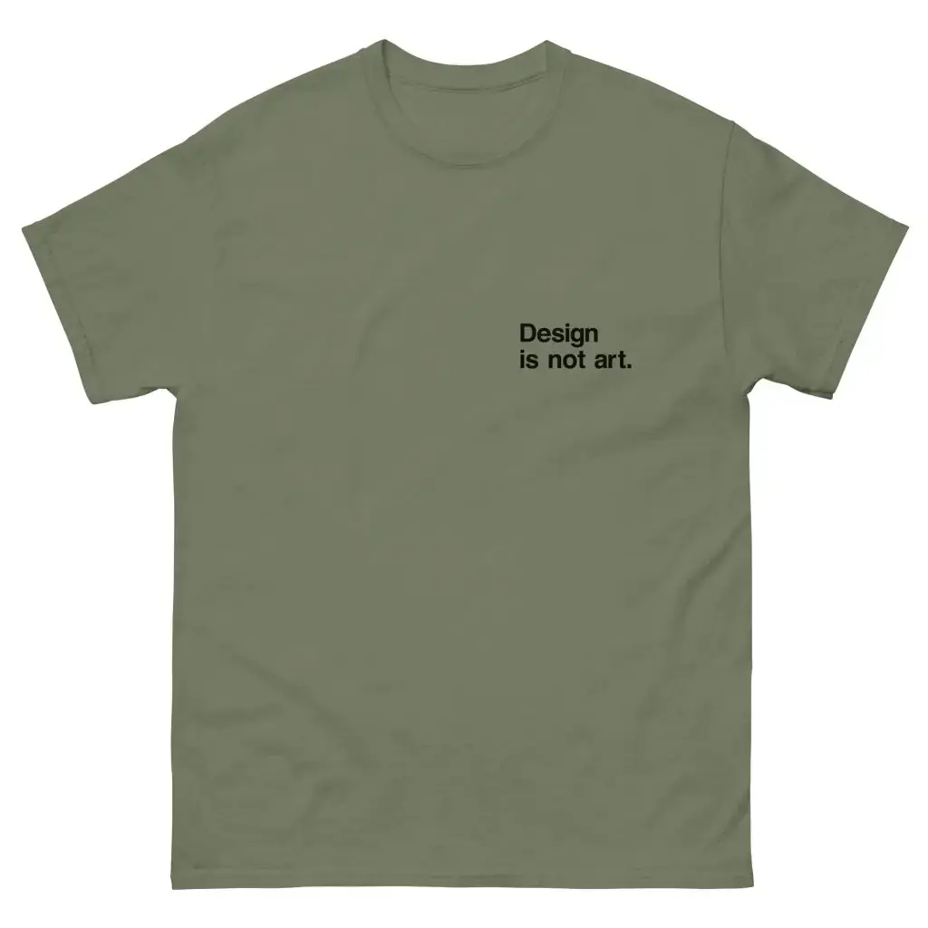Design is not art Men's classic tee - Image 3
