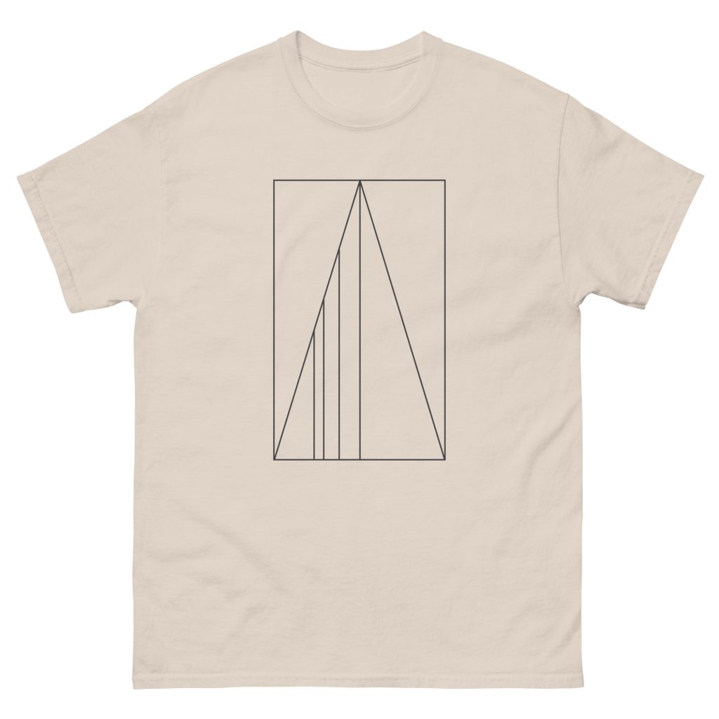 Golden Ratio Minimal Mountains Men's classic tee - Image 10