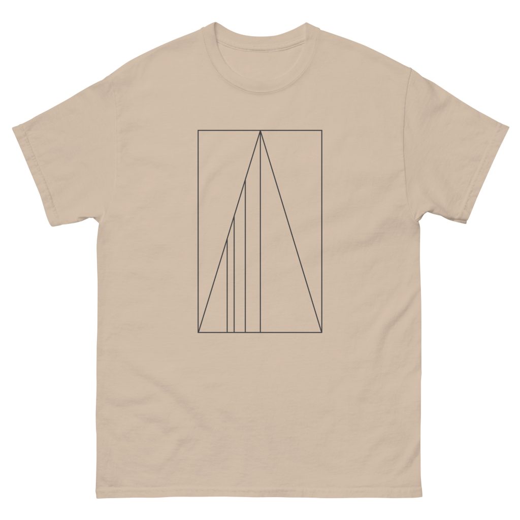 Golden Ratio Minimal Mountains Men's classic tee - Image 9