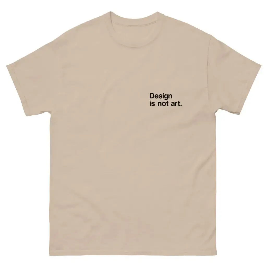 Design is not art Men's classic tee - Image 6