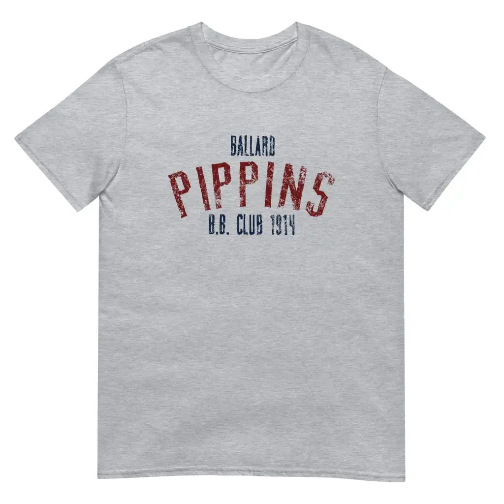 Ballard Pippins Baseball Club 1914 Short-Sleeve Unisex T-Shirt - Image 2