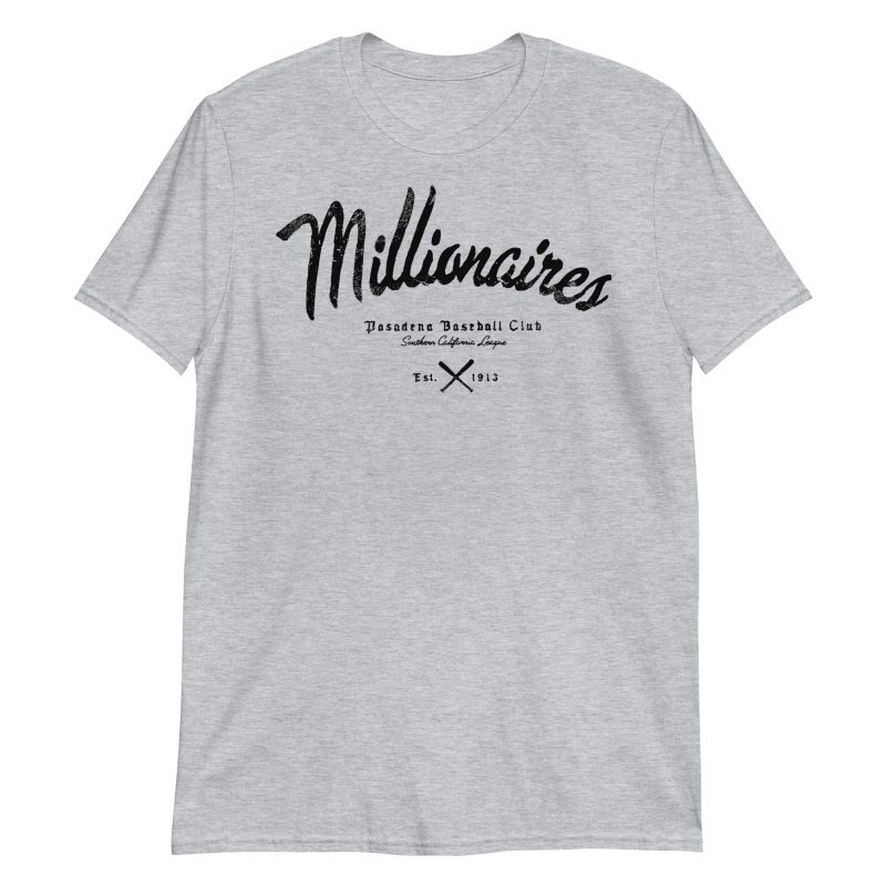Millionaires Pasadena Baseball Club 1912 Short-Sleeve Unisex T-Shirt - Image 2