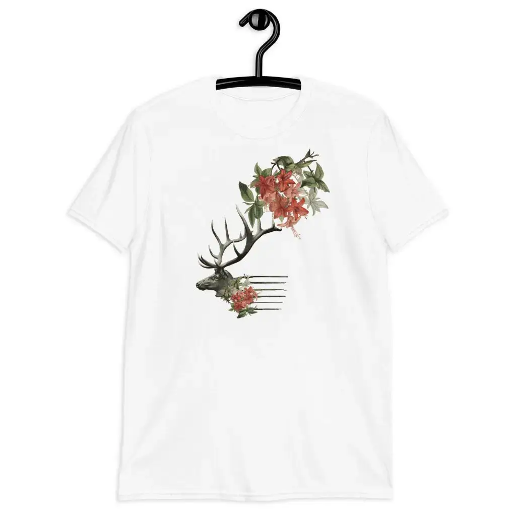 Elk Flowers Short-Sleeve Unisex T-Shirt