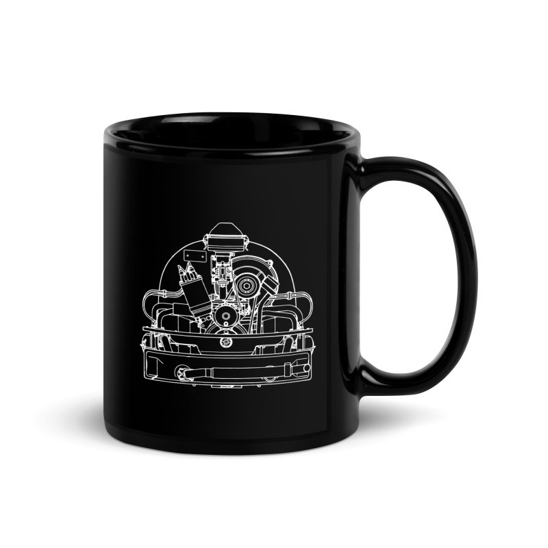 36hp Black Glossy Mug