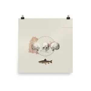 Fish Skulls Poster