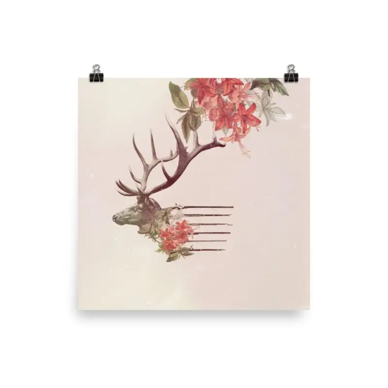 Elk Flowers Poster - Image 5