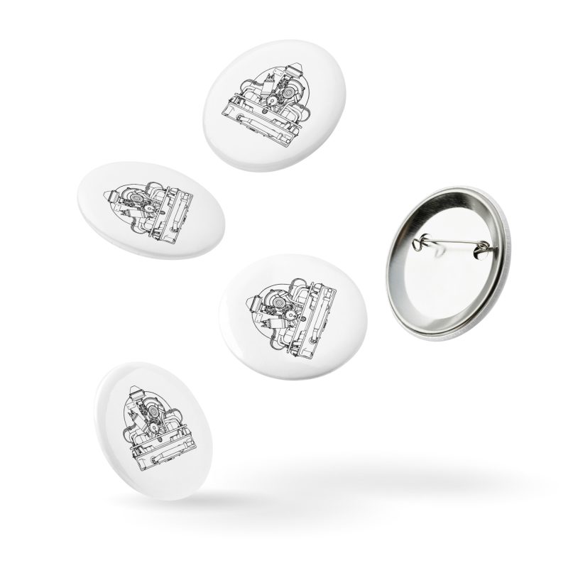 36hp Set of pin buttons