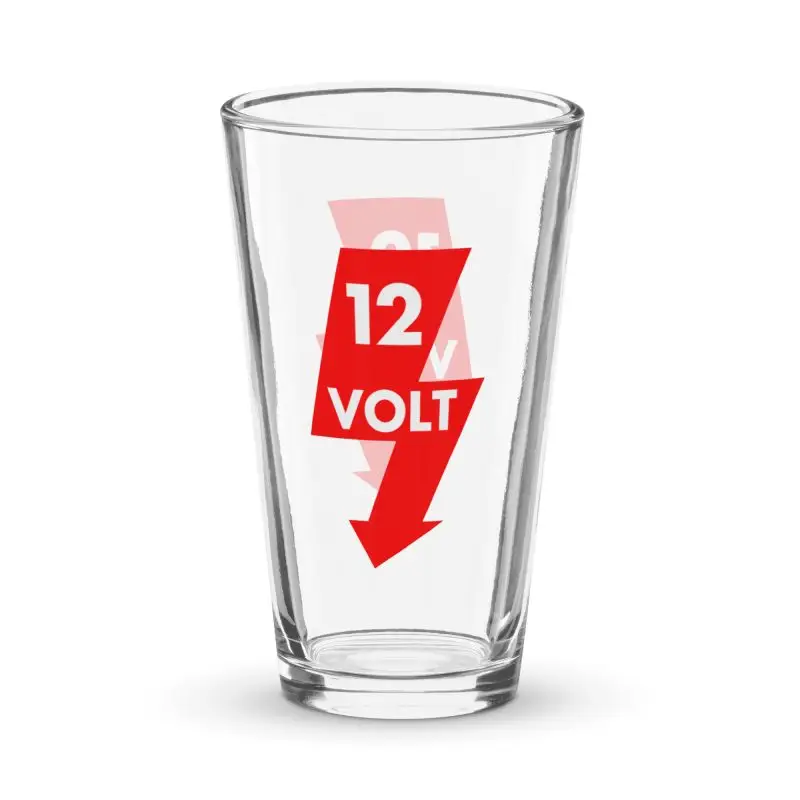 12 Volt Shaker pint glass