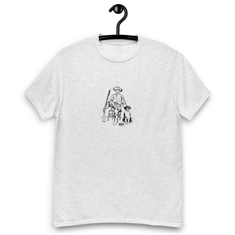 Hunter and his dog - hand drawn - Unisex classic tee