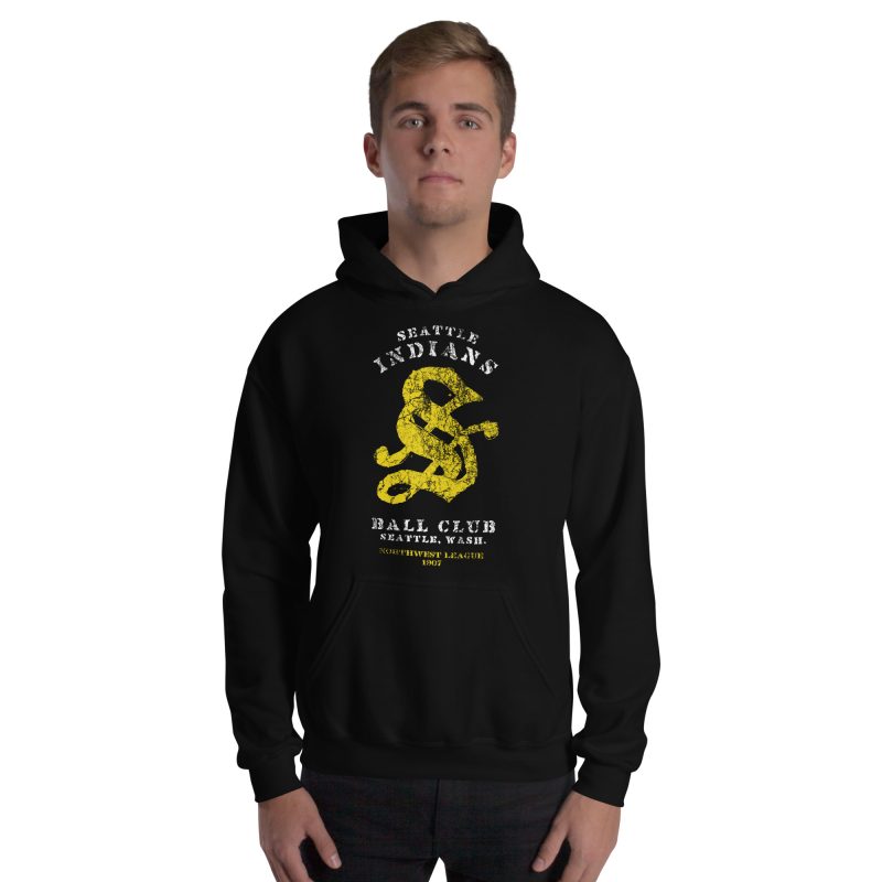 Seattle Indians Baseball Club 1907 Unisex Hoodie - Image 2