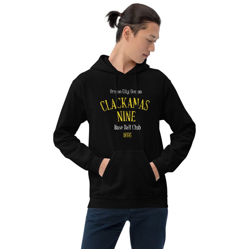 Clackamas Nine Oregon Baseball Club 1866 Unisex Hoodie - Image 3