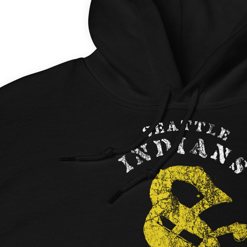 Seattle Indians Baseball Club 1907 Unisex Hoodie - Image 7