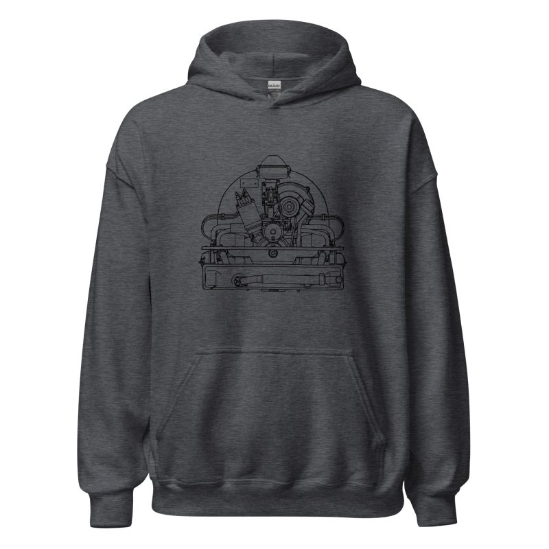 36hp Black Print Unisex Hoodie - Image 8