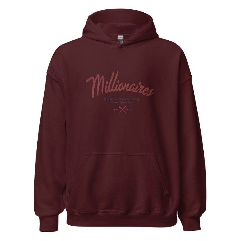 Pasadena Millionaires Baseball Club 1913 Unisex Hoodie - Image 10