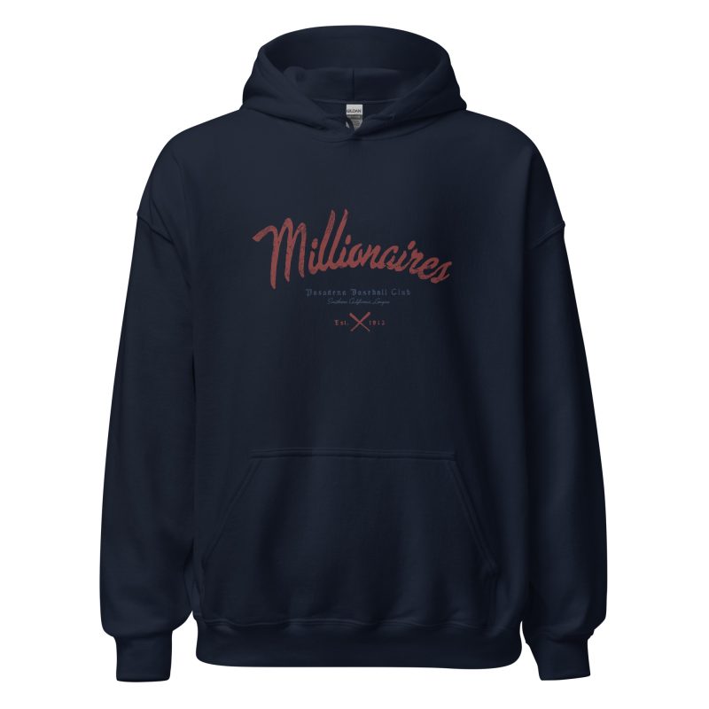 Pasadena Millionaires Baseball Club 1913 Unisex Hoodie - Image 9