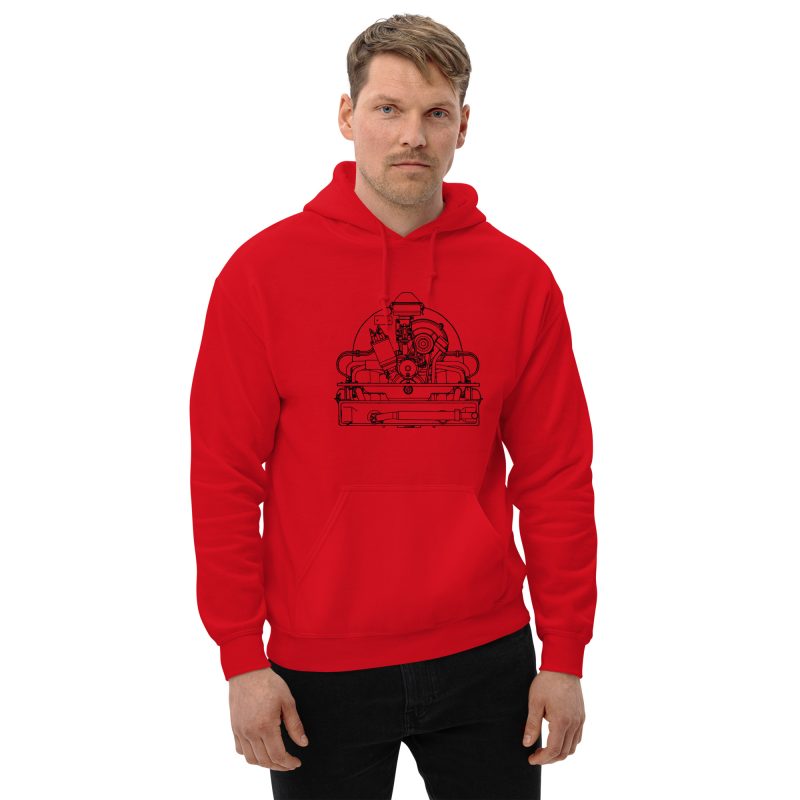 36hp Black Print Unisex Hoodie - Image 4
