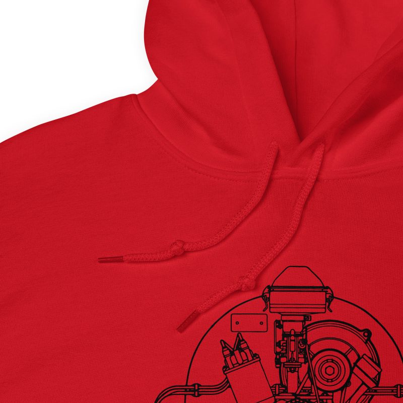 36hp Black Print Unisex Hoodie - Image 6