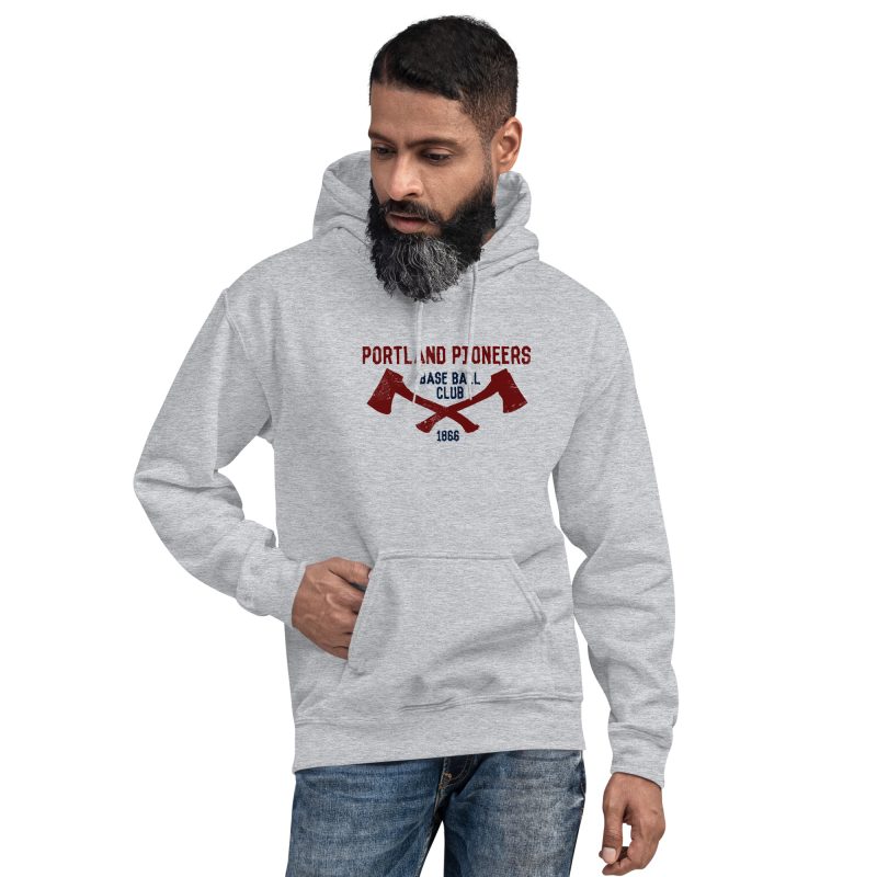 Portland Pioneers Baseball Club 1866 Unisex Hoodie - Image 3