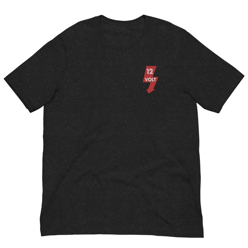 12 Volt Embroidered Unisex t-shirt - Image 2
