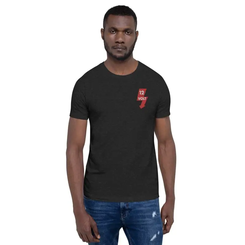 12 Volt Embroidered Unisex t-shirt - Image 9