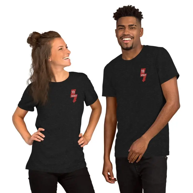 12 Volt Embroidered Unisex t-shirt - Image 10