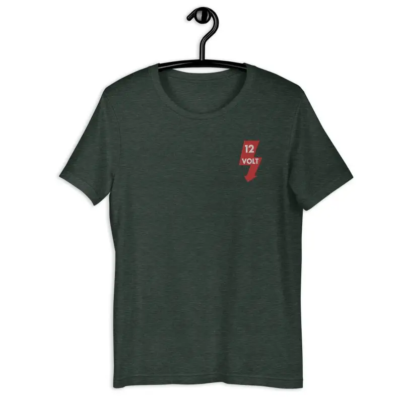 12 Volt Embroidered Unisex t-shirt - Image 15