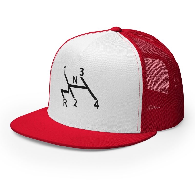 Aircooled Stick Shift Diagram Trucker Cap - Image 30