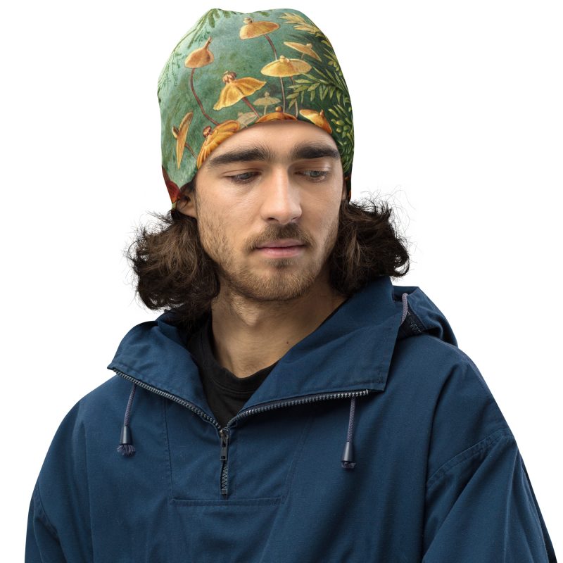 Haeckel Moss All-Over Print Beanie - Image 9
