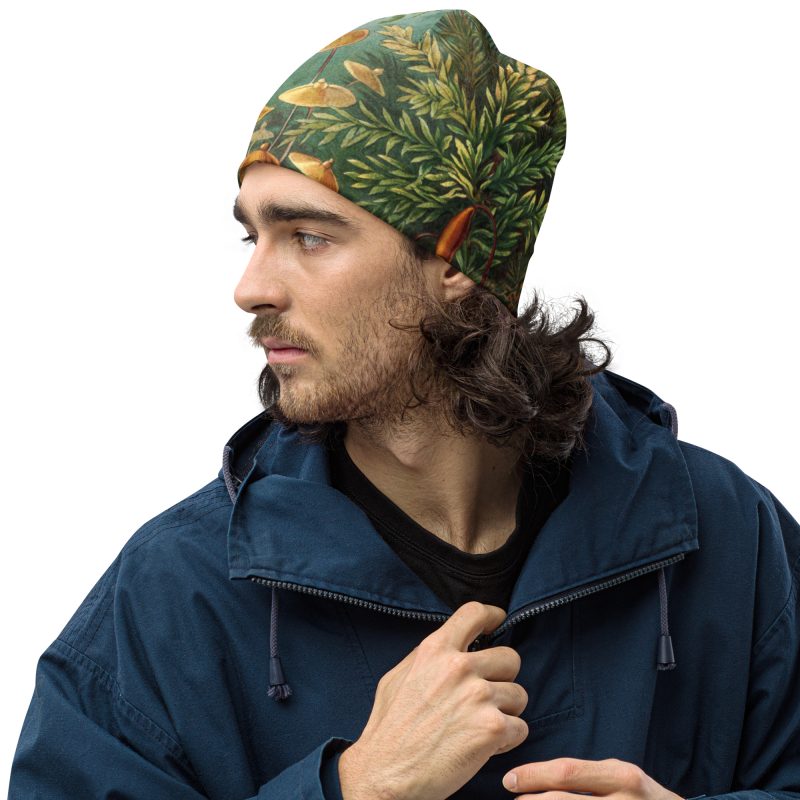Haeckel Moss All-Over Print Beanie - Image 6