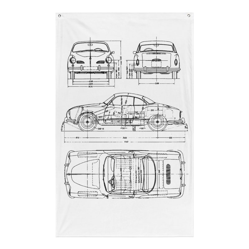 Ghia Blueprint Flag - Image 7