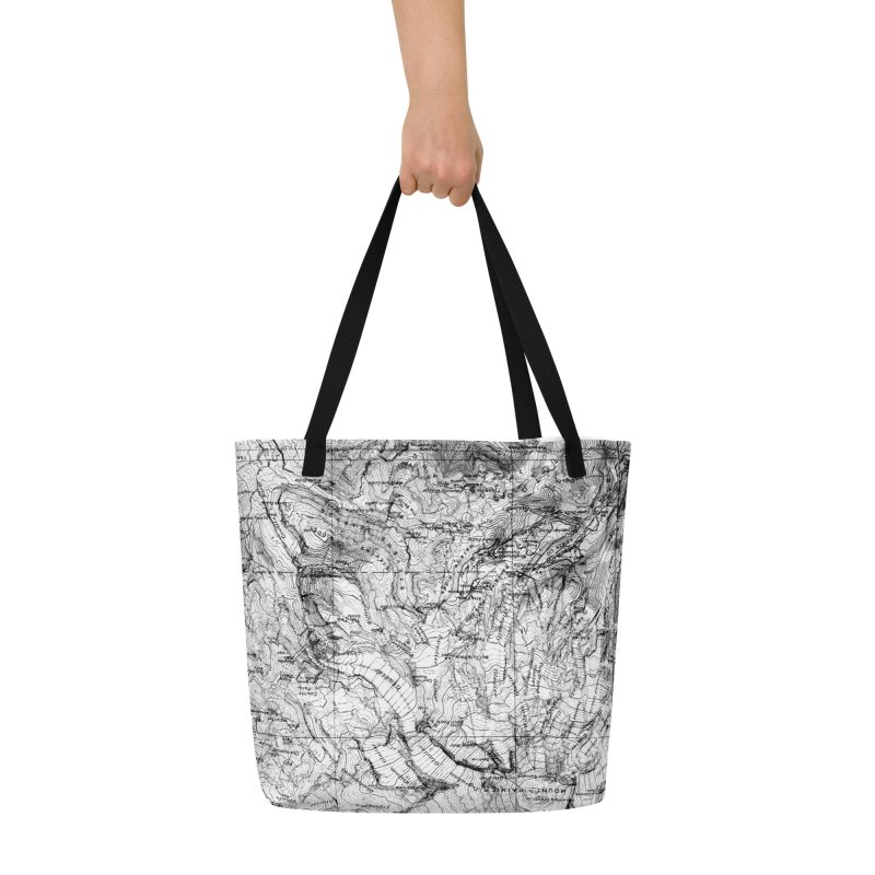 Mt. Rainier All-Over Print Large Tote Bag - Image 4
