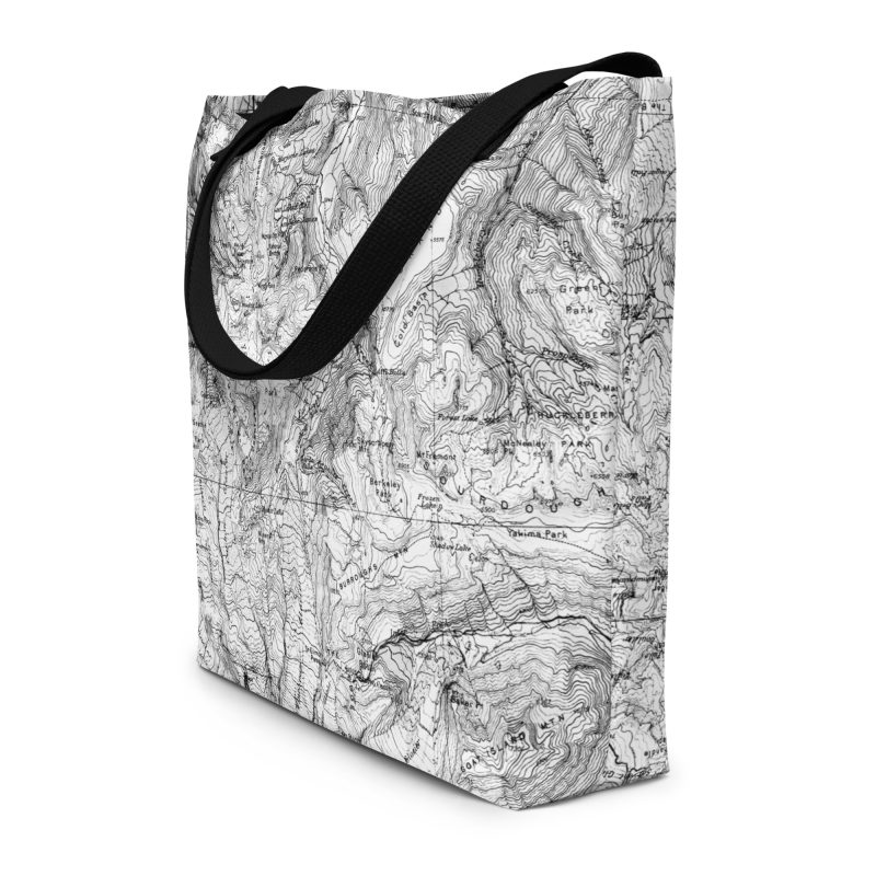 Mt. Rainier All-Over Print Large Tote Bag - Image 3