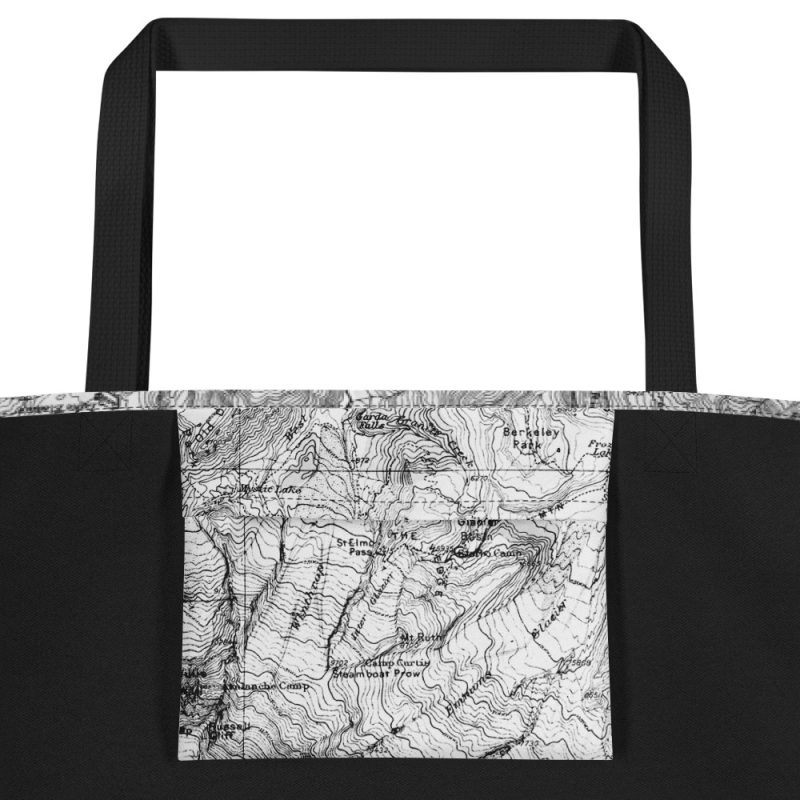 Mt. Rainier All-Over Print Large Tote Bag - Image 7