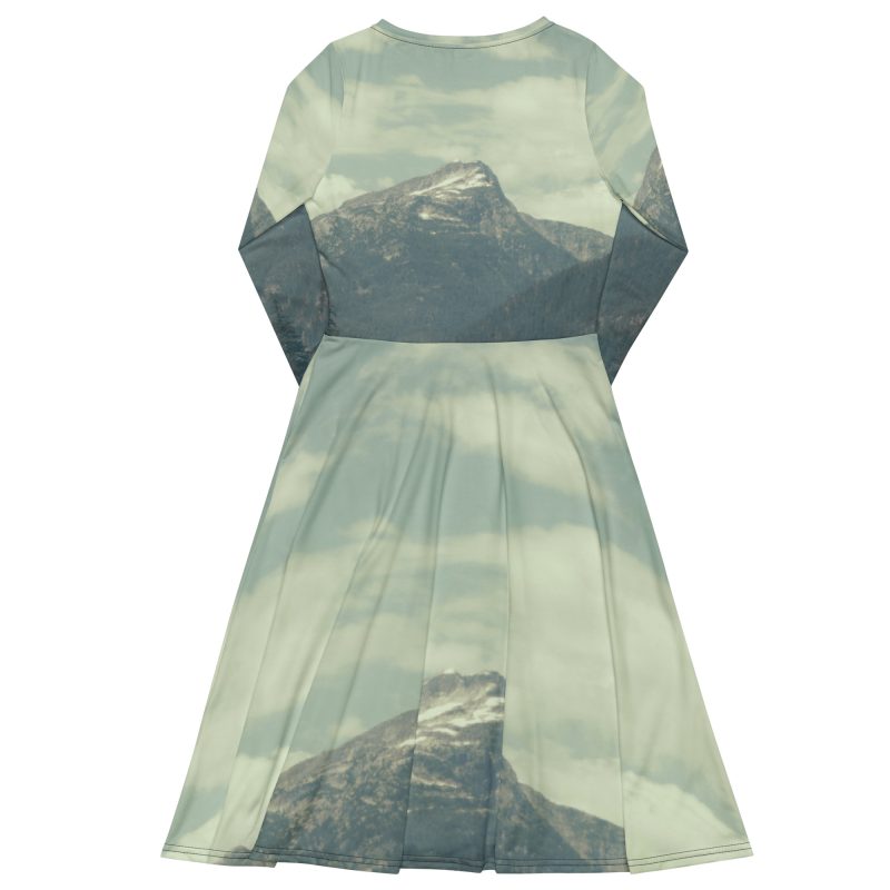 Diablo All-over print long sleeve midi dress - Image 9