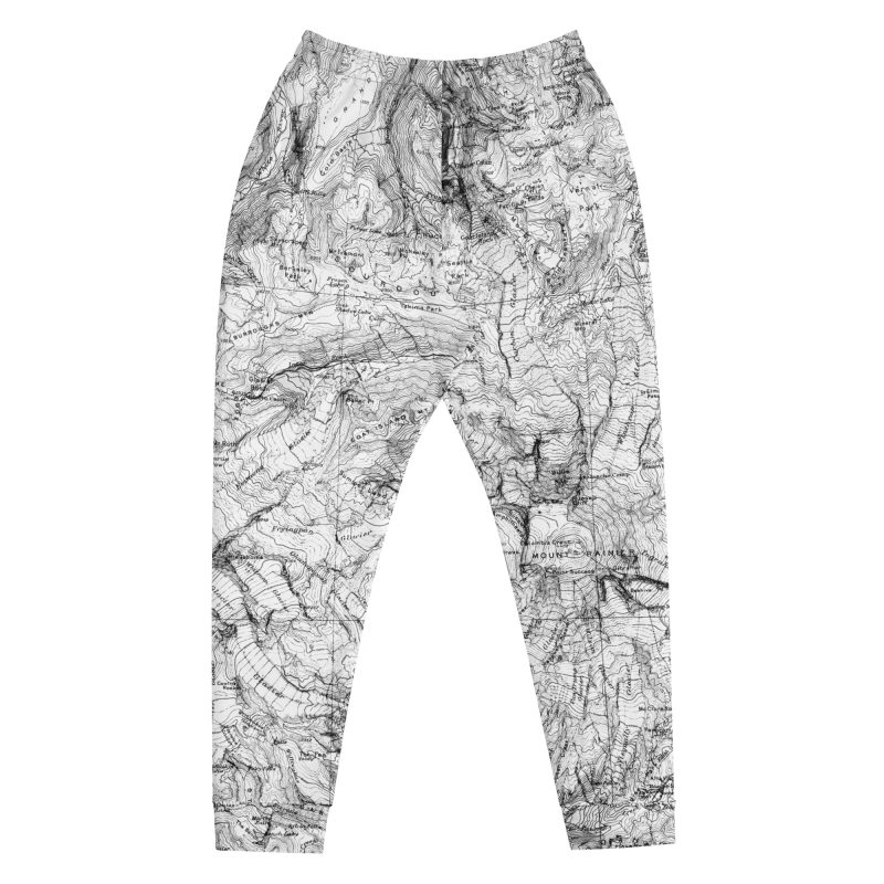Mt. Rainier Topographic Map Men's Joggers