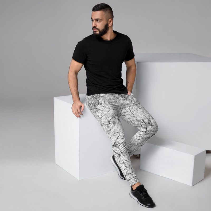 Mt. Rainier Topographic Map Men's Joggers - Image 8