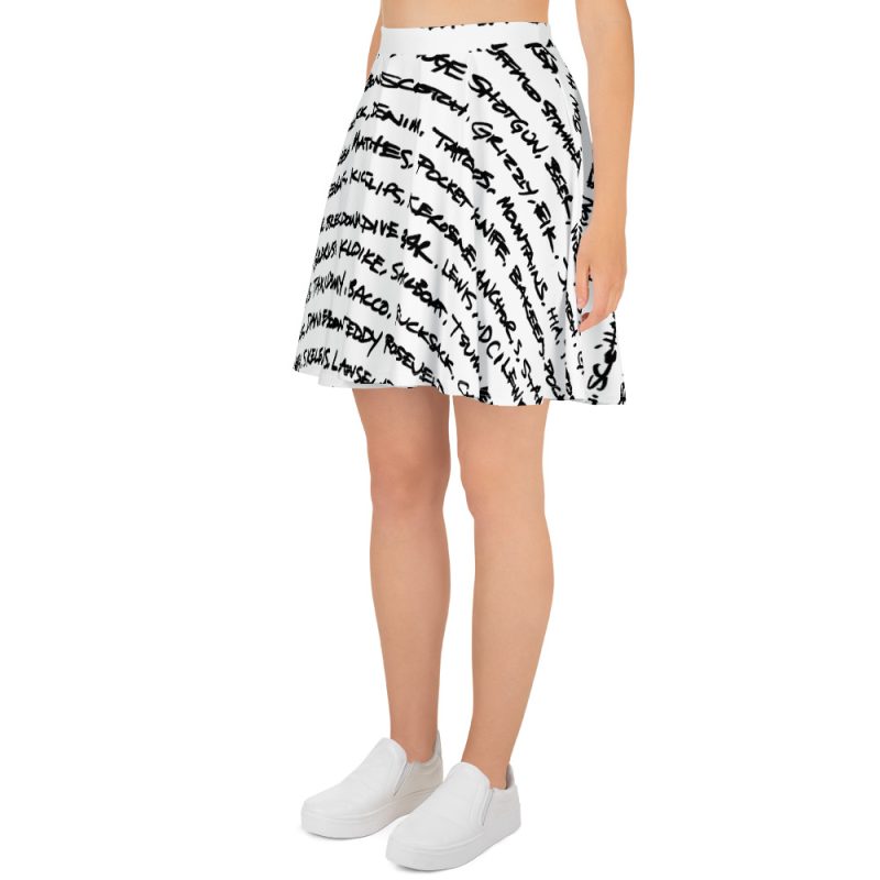 Handwriting Skater Skirt