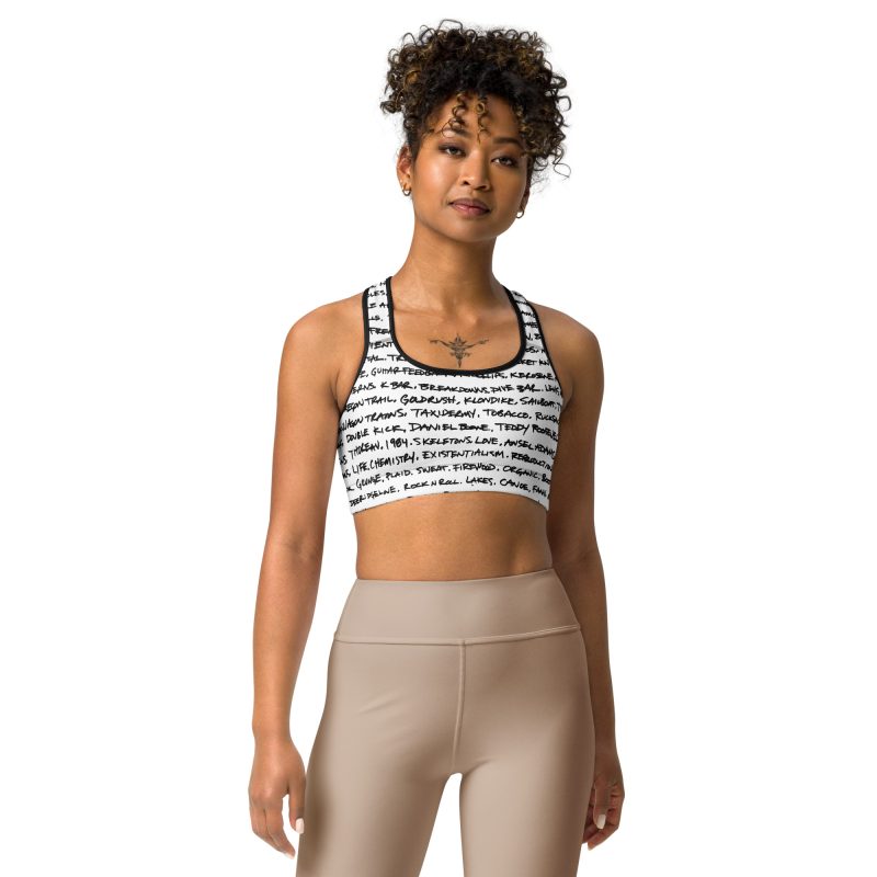 Handwriting Sports bra