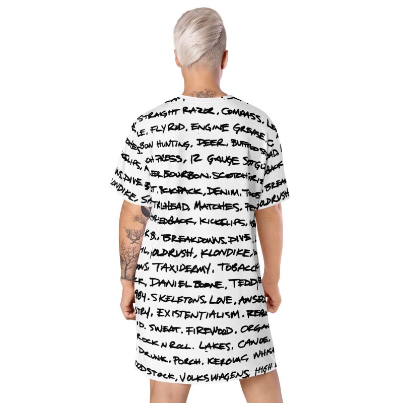 Handwriting T-shirt dress - Image 4