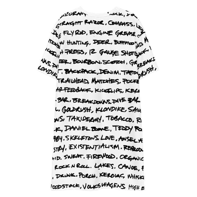 Handwriting T-shirt dress - Image 5