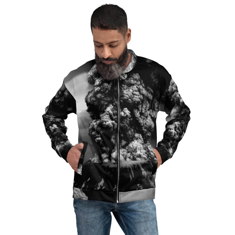 Mt. Saint Helens Eruption Unisex Bomber Jacket - Image 2