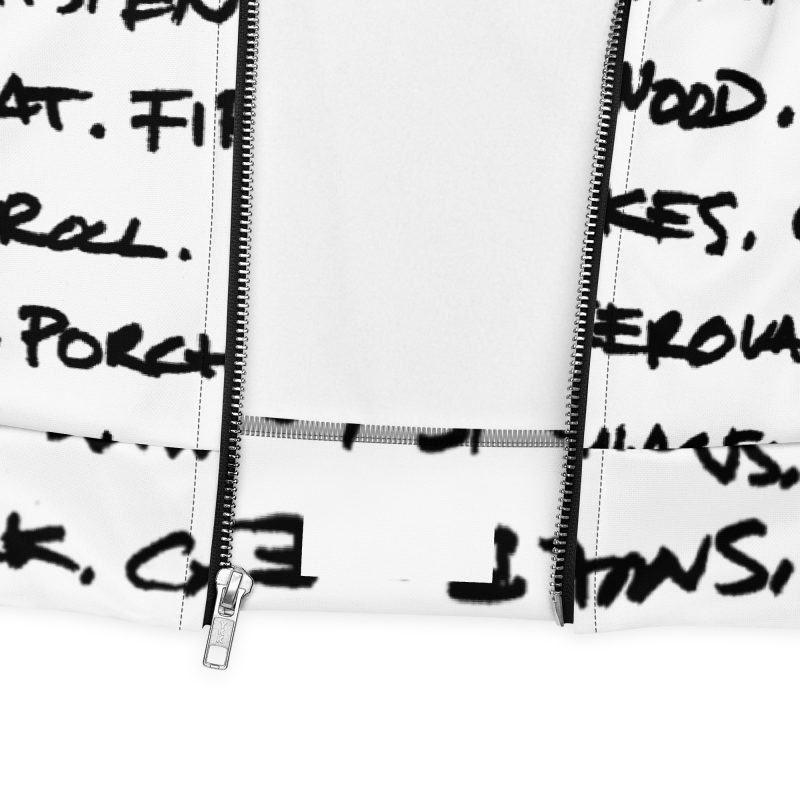 Handwriting Unisex Bomber Jacket - Image 5