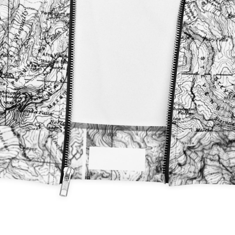 Mt. Rainier Topographic Map Unisex Bomber Jacket - Image 8