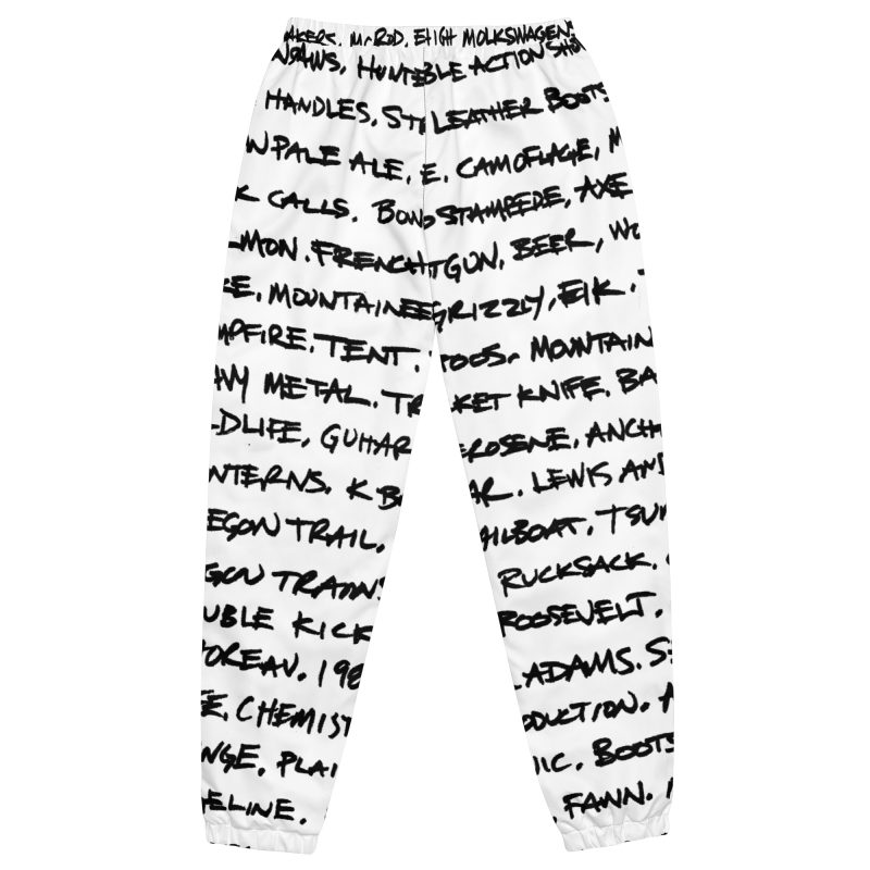 Handwriting Unisex track pants - Image 13