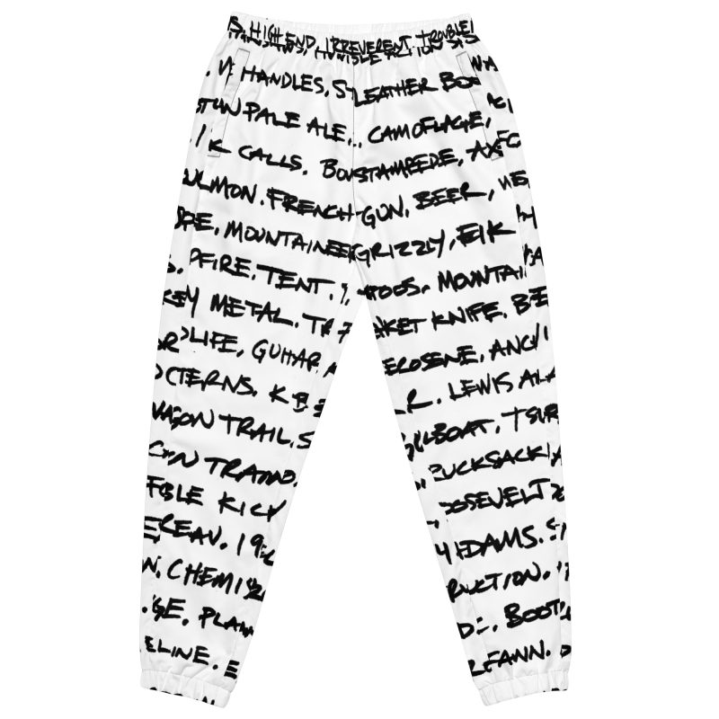 Handwriting Unisex track pants