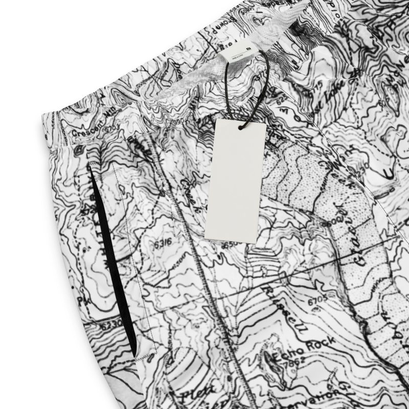Mt. Rainier Topographic Map Unisex track pants - Image 5