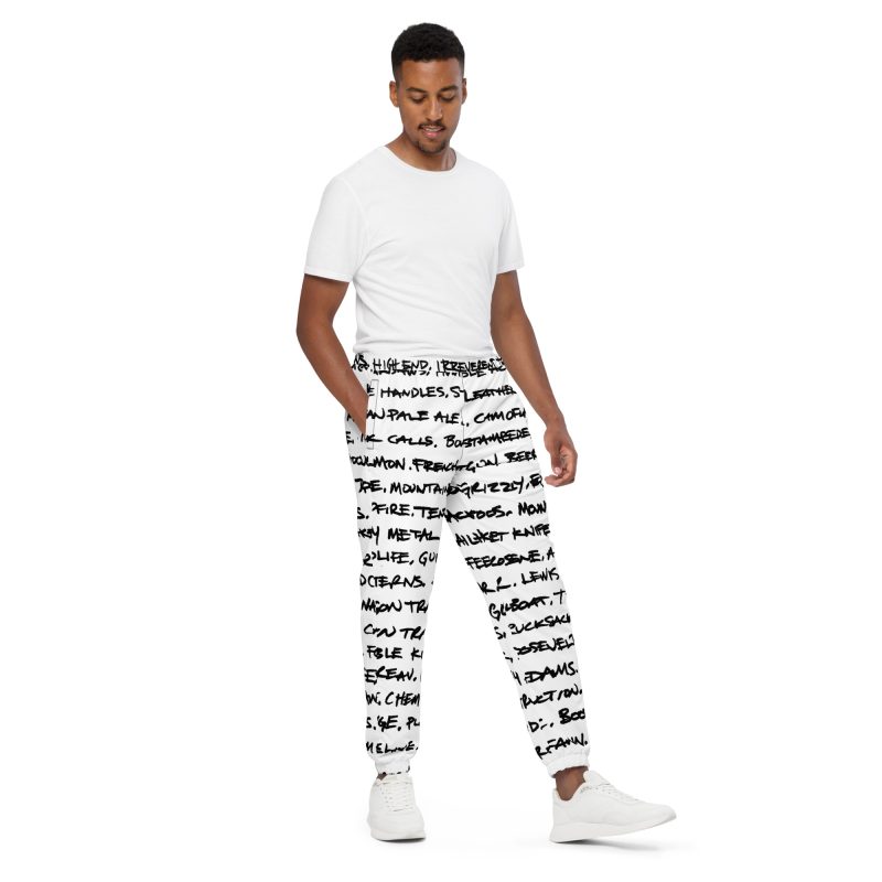 Handwriting Unisex track pants - Image 12