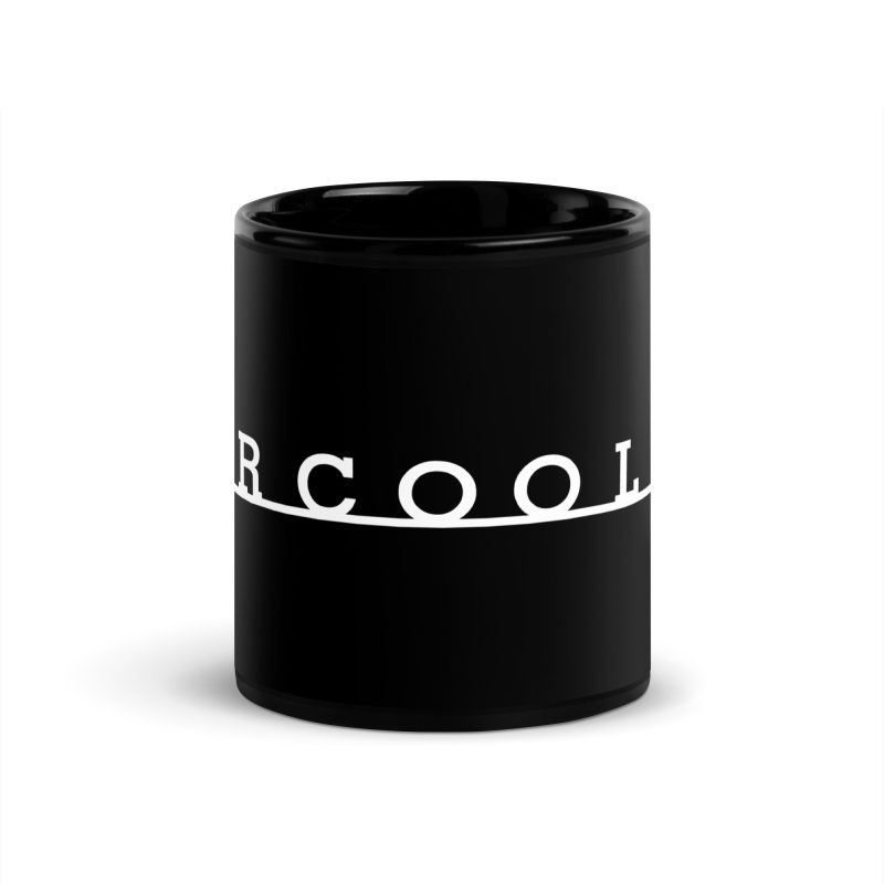Aircooled T2 Script Black Glossy Mug - Image 3